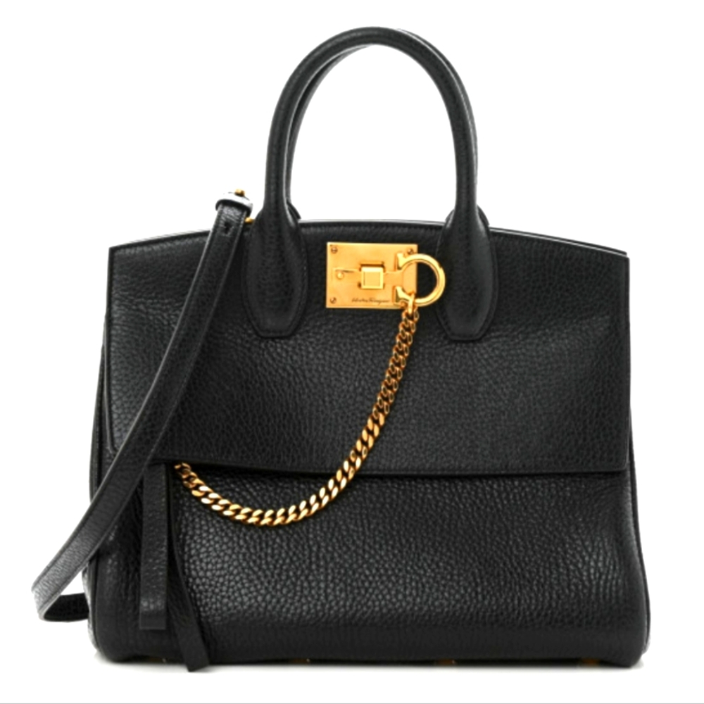 FOUND Ferragamo studio chain bag Medium/large size!